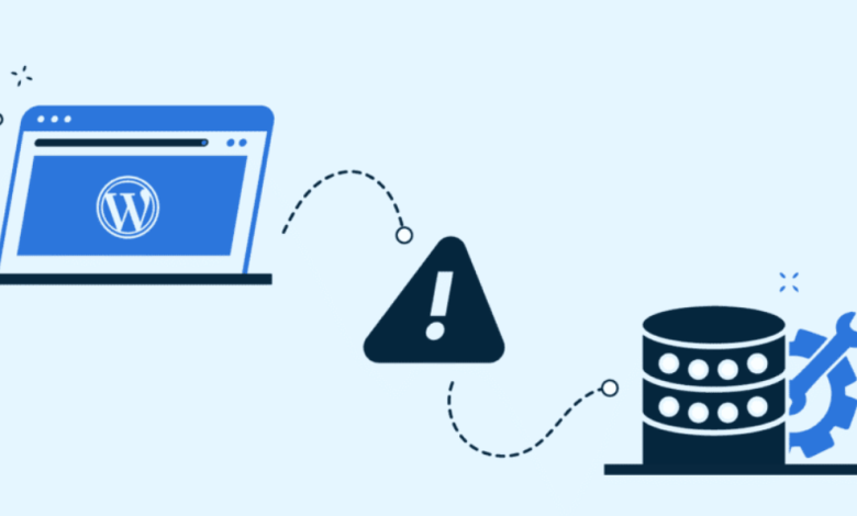 رفع خطای اتصال به دیتابیس وردپرس